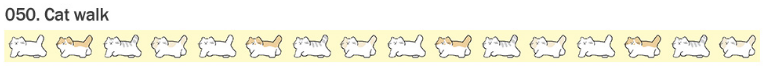 cute yellow cat washi tape design