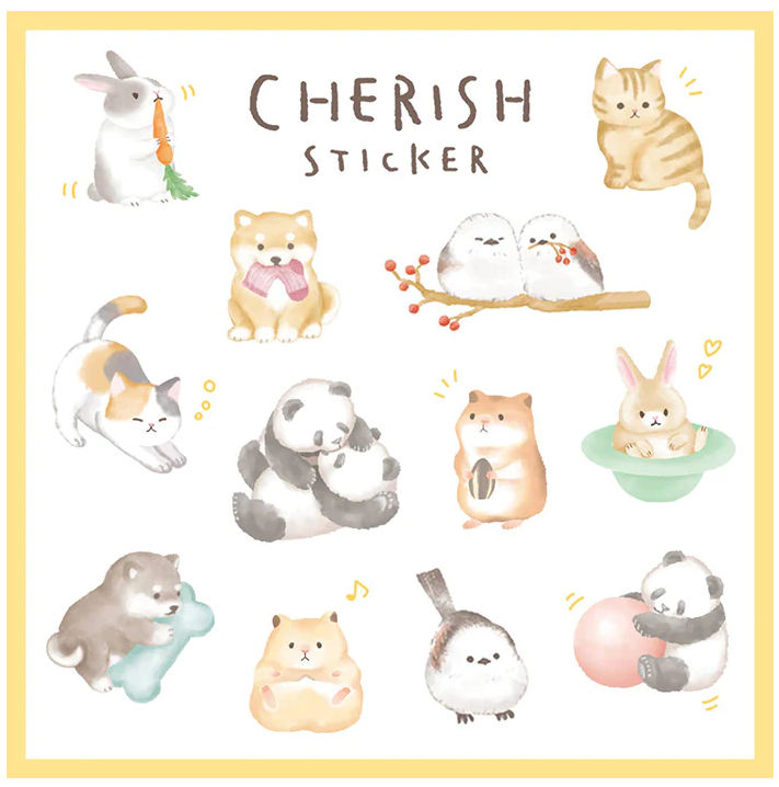 kawaii rabbit stickers fluffy adorable