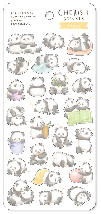 precious cute panda bear stickers