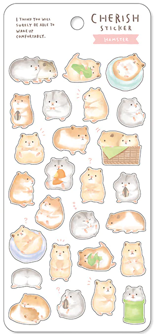 kawaii hamster stickers decorate aesthetic