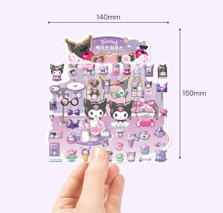 kuromi puffy stickers crafts projects
