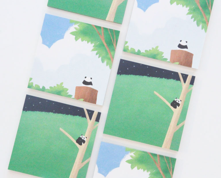 hello bao panda memo pad design adorable cute