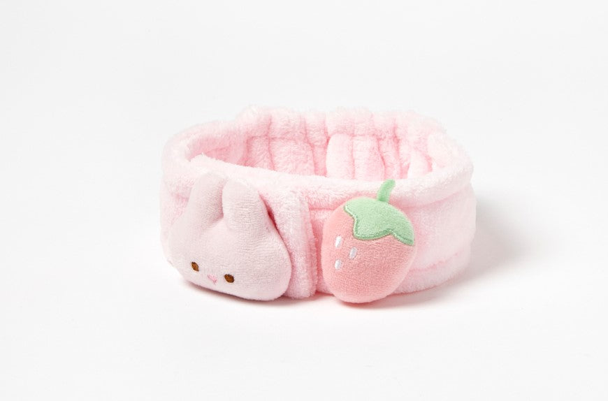 Beauty Facial Adjustable Headband - Strawberry Rabbit