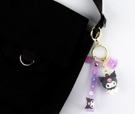 Sanrio Kuromi Figure Keyring Keychain