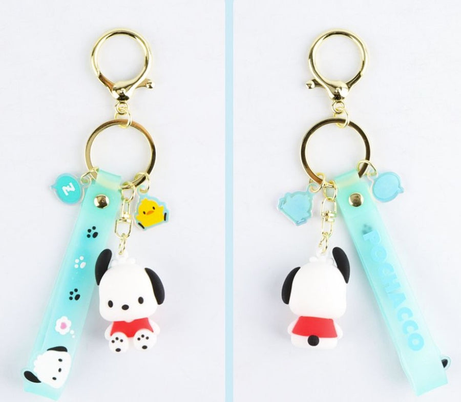 Sanrio Pochacco Figure Keyring Keychain