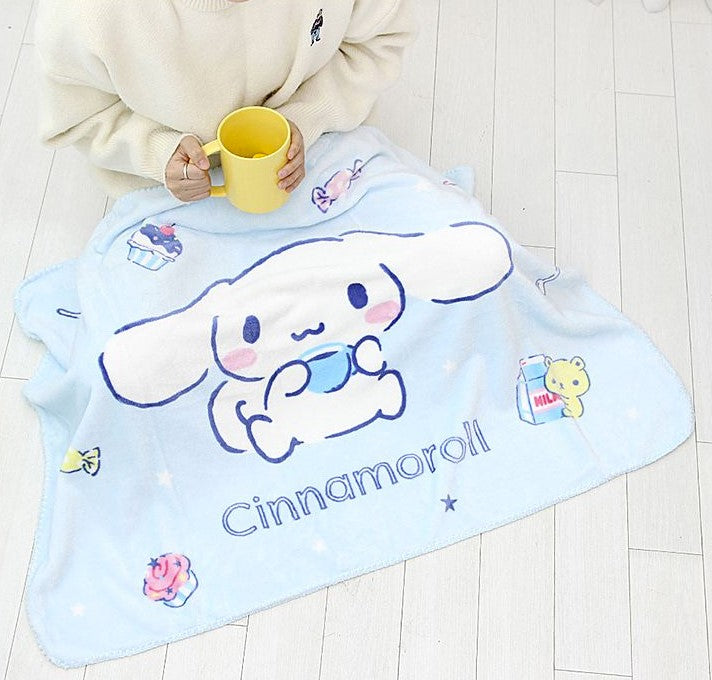 Sanrio Cinnamoroll Tea Time Flannel Blanket