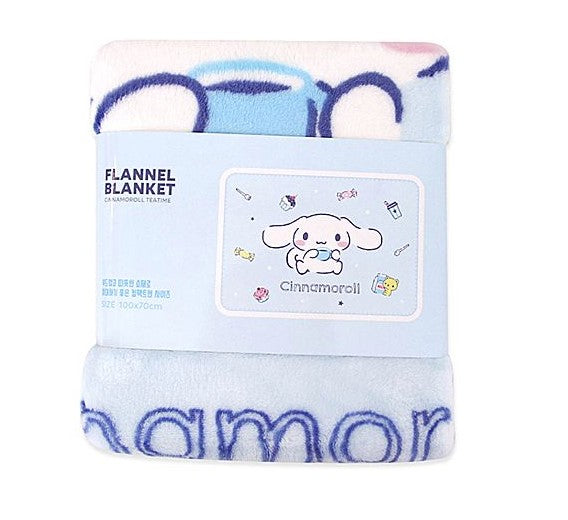 Sanrio Cinnamoroll Tea Time Flannel Blanket