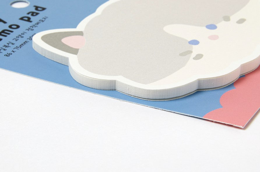 Fluffy Cat Sticky Memo Pad