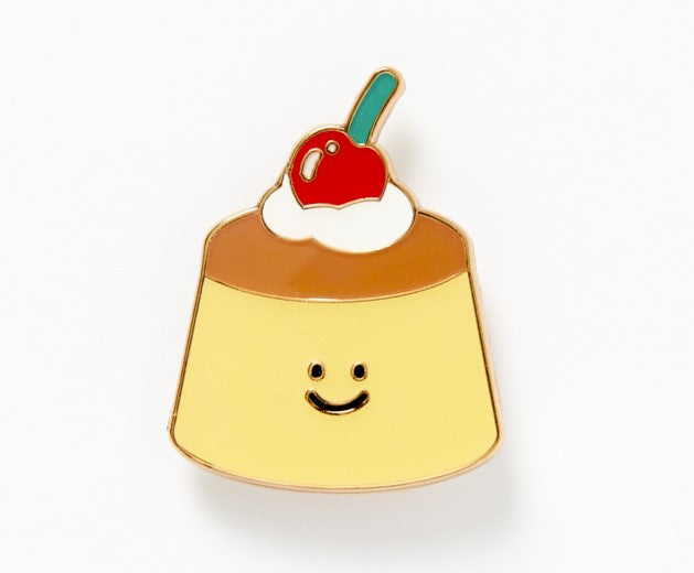 pudding pin badge