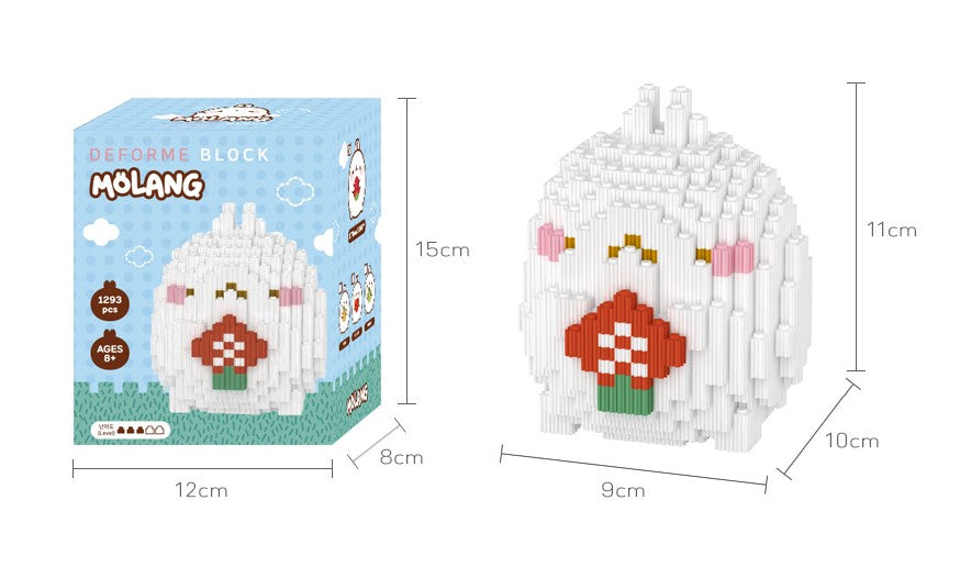 Molang Deforme Block - Strawberry