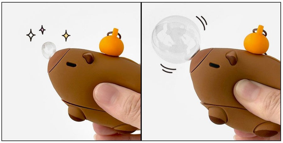 Capybara Balloon Keyring