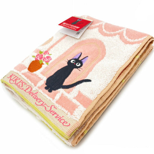 Japan Ghibli Embroidery Face Towel - Kiki's Delivery Service : Street Corner