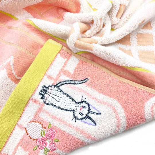 Japan Ghibli Embroidery Face Towel - Kiki's Delivery Service : Street Corner