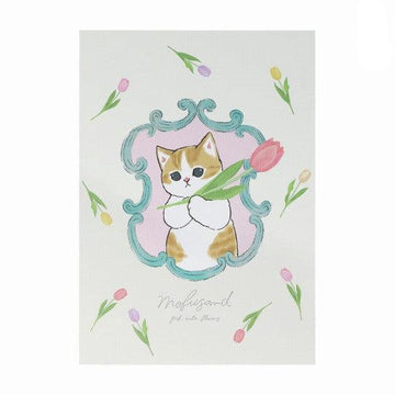 Japan Mofusand A5 Notebook - Cat / White