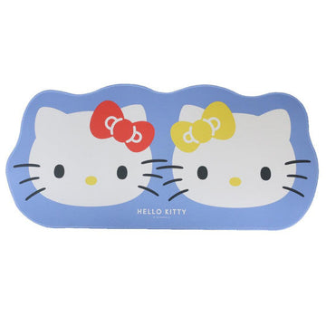 Japan Sanrio Desk Mat - Hello Kitty & Hello Mimmy : Face