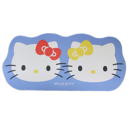 Japan Sanrio Desk Mat - Hello Kitty & Hello Mimmy : Face