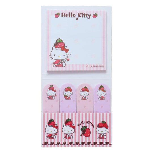 Sanrio Index Sticky Notes - Hello Kitty : Strawberry