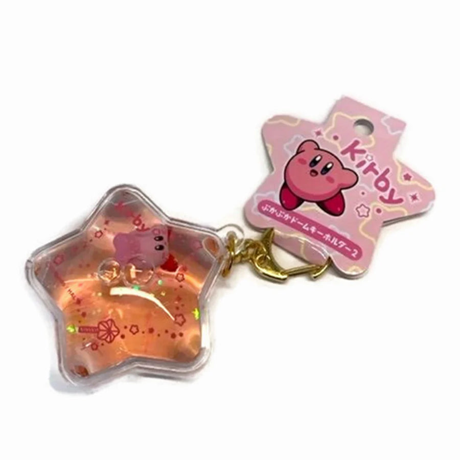 kirby glitter keychain