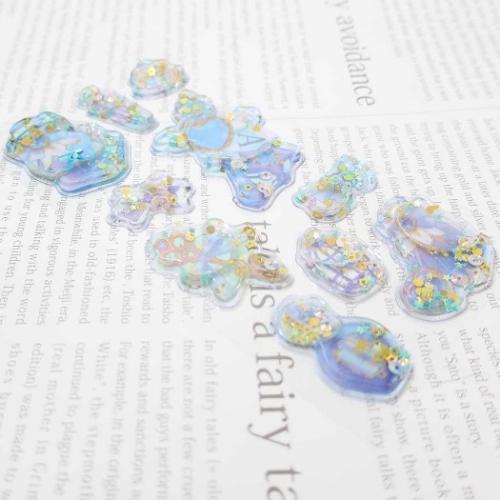 liquid filled stickers
