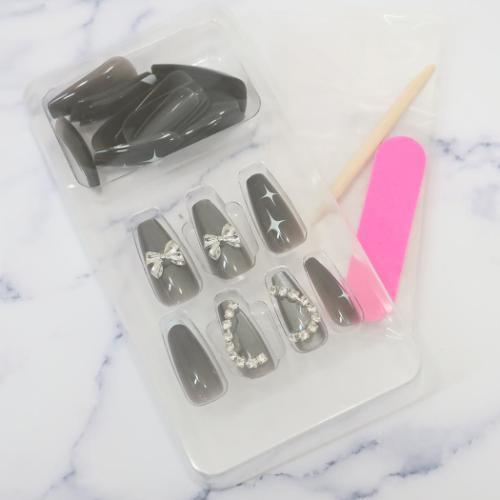 Press On Nails - Ballerina Deep Black Coolia