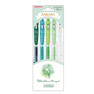 zebra sarasa clip pens green cute color gift set