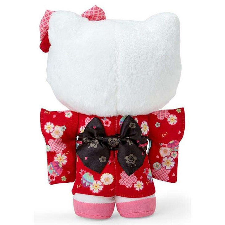 Sanrio Friends Hello Kitty Red & Pink Kimono Plush