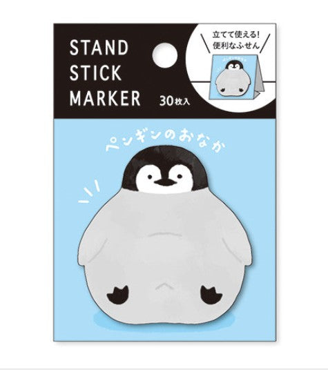Stand Stick Marker Penguin's Tummy Sticky Notes CUTE CRUSH