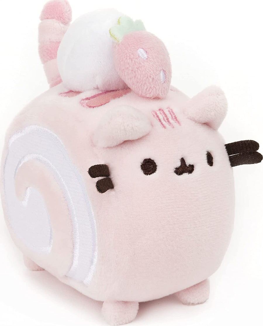 Roll Cake Pusheen Sweet Dessert Squishy Plush Stuffed Animal Cat Squishy and Satisfyingly Stretchy Fabric, for Ages 8 and Up, Pink and Purple, 4 www.cutecrushco.com