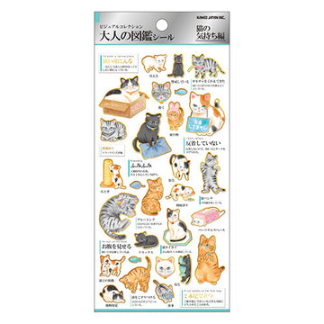 Kamio Japan Seal Sticker Cat SD