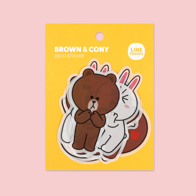 Line Friends Brown & Cony Deco Sticker – www.cutecrushco.com