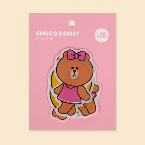 Line Friends Brown & Cony Deco Sticker Cheonyu