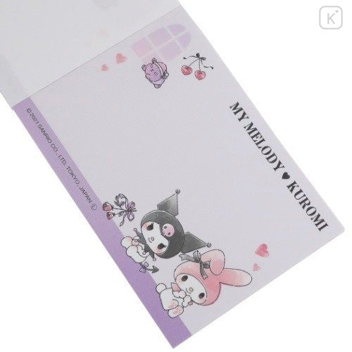 Sanrio Mini Notepad - My Melody & Kuromi www.cutecrushco.com