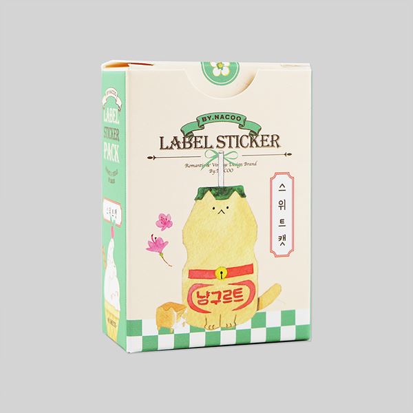 Sweet Cat Desert Label Sticker Pack Cheonyu