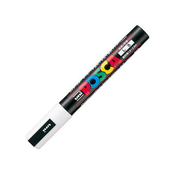 Uni Posca Paint Marker Pen Middle Size Font-White SD