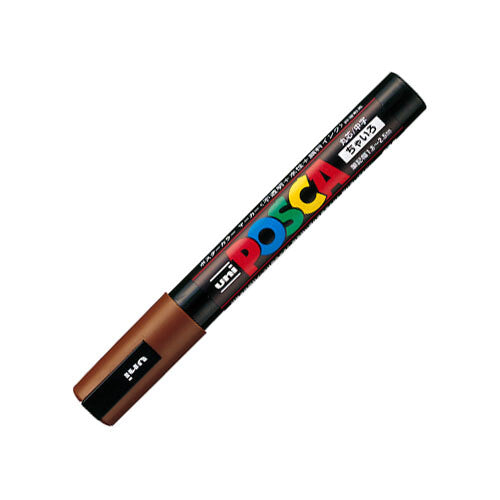 Uni Posca Paint Marker Pen Middle Size Font-Brown SD