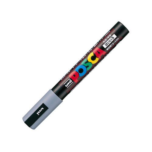Uni Posca Paint Marker Pen Middle Size Font-Gray SD