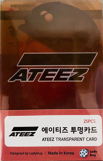 Kpop Transparent Photo Cards-ATEEZ JIHA