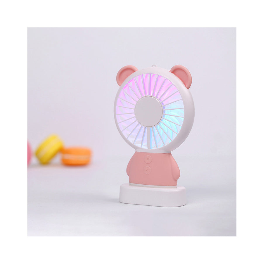 led-handy-electric-character-portable-fan