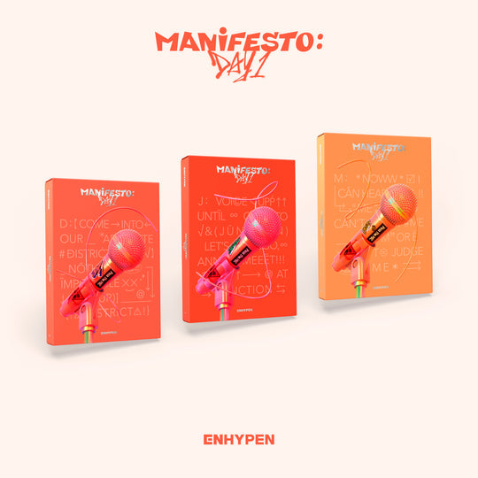 Enhypen 3Rd Mini Album 'Manifesto : Day 1' Kpop Album