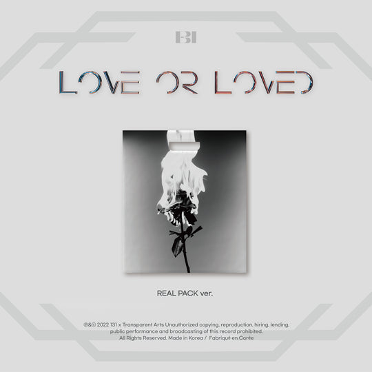 B.I Album 'Love Or Loved Part.1' Kpop Album
