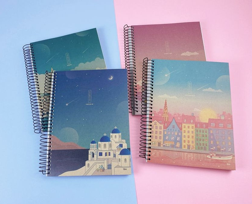 Manwha Paper Unlined Spiral Drawing Notebook/Journal for girls, women