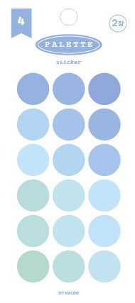Palette Round Sticker - 04 Cheonyu