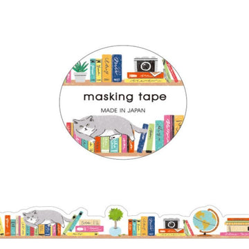 bookshelf-washi-tape