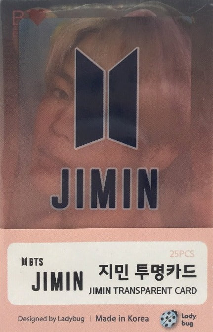 Kpop BTS Jimin Transparent Photo Cards (Pack of 25) – Collectible