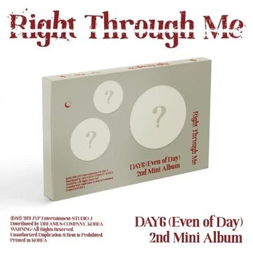 Day6 Even Of Day 2Nd Mini Album - Right Through Me CUTE CRUSH