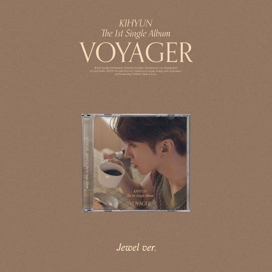 Kihyun (Monsta X) 1St Single Album 'Voyager' (Jewel Case) Kpop Album